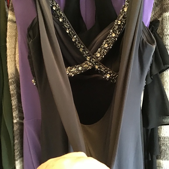 NWOT BETSY & ADAM EVENING GOWN EMBELLISHED SIZE 4 - Picture 4 of 12